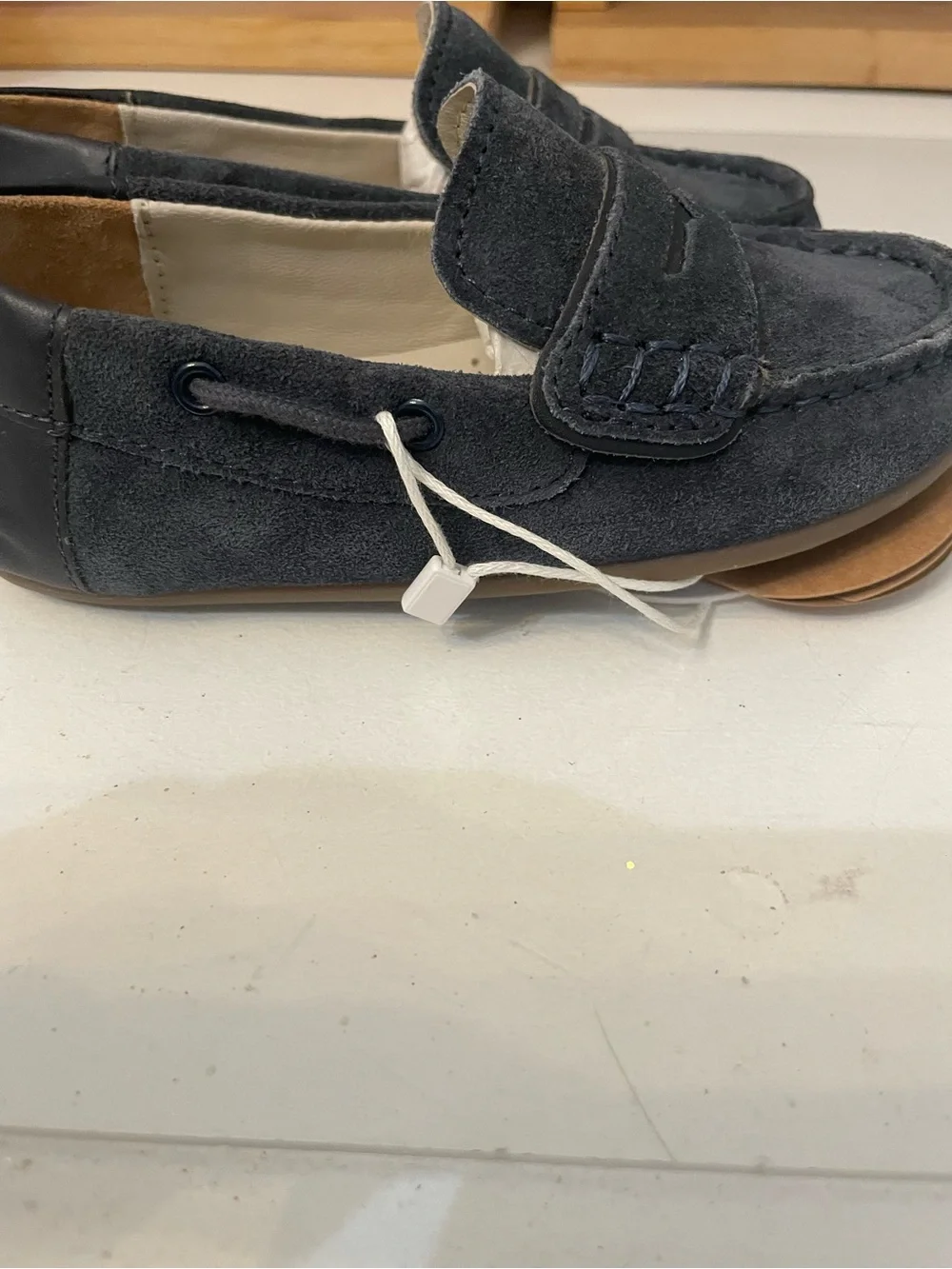 Mayoral Boys' Blue  Suede Penny Loafers